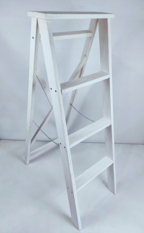 Drabinka 120cm- Biała X Drabinka 120cm- Biała X