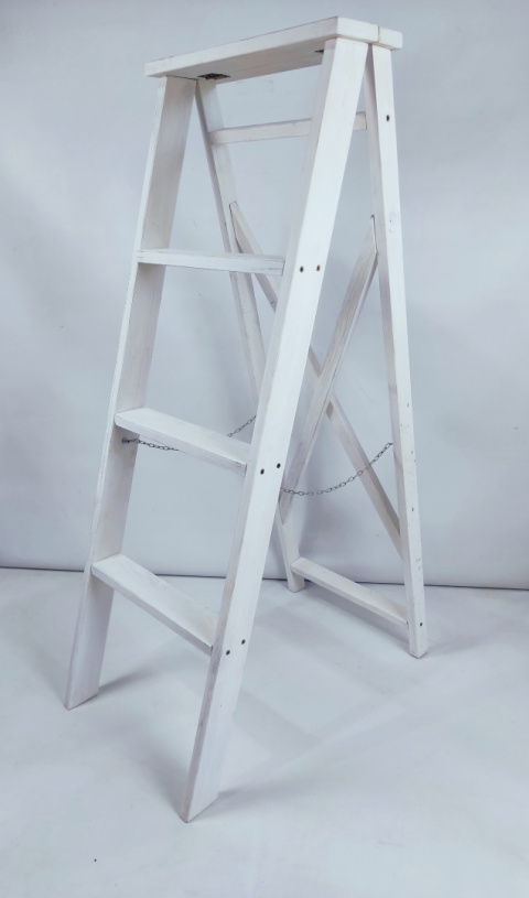 Drabinka 120cm- Biała X Drabinka 120cm- Biała X