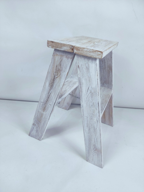 Drabinka 44cm- Biały postarzany Drabinka 44cm- Biały postarzany