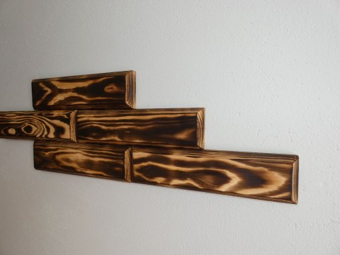 Drewniana cegiełka Opalana 1m2 Drewniana cegiełka Opalana 1m2