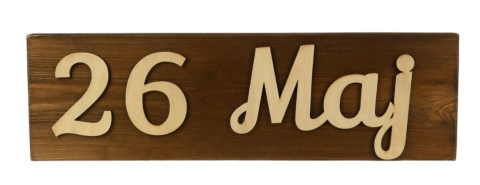 Tabliczka " 26 maj " - Brązowa Tabliczka " 26 maj " - Brązowa