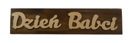 Tabliczka "Dzień Babci" - Brązowa Tabliczka "Dzień Babci" - Brązowa