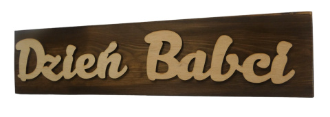 Tabliczka "Dzień Babci" - Brązowa Tabliczka "Dzień Babci" - Brązowa