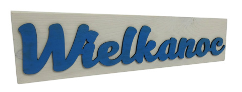 Tabliczka "Wielkanoc" - Biało-niebieska Tabliczka "Wielkanoc" - Biało-niebieska
