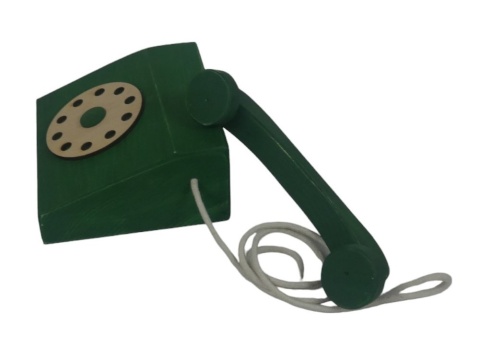 Telefon stacjonarny - Zieleń Boho Telefon stacjonarny - Zieleń Boho