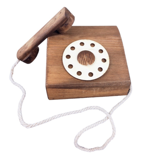 Telefon stacjonarny - Brązowy Telefon stacjonarny - Brązowy