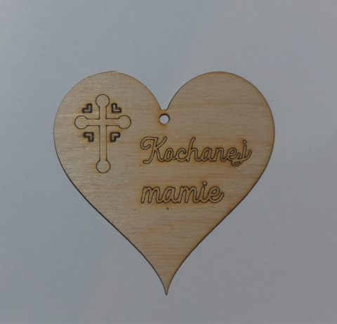 Zawieszka serce "Kochanej mamie" Zawieszka serce "Kochanej mamie"