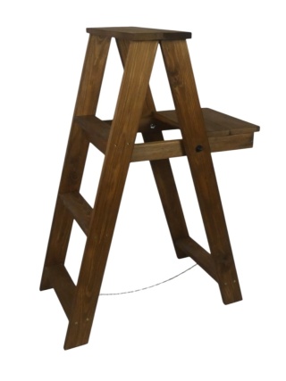 Drabinka z siedziskiem 80cm - Brązowa