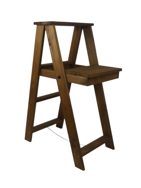 Drabinka z siedziskiem 80cm - Brązowa