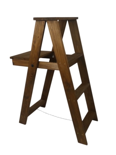 Drabinka z siedziskiem 80cm - Brązowa