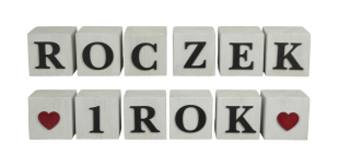 Kostki Roczek / 1 Rok - Białe