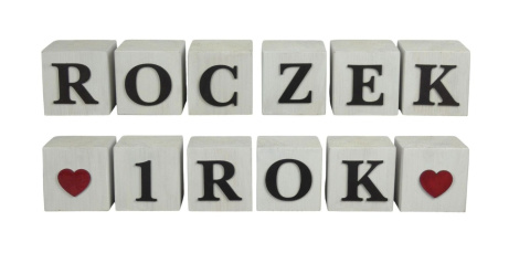 Kostki Roczek / 1 Rok - Białe Kostki Roczek / 1 Rok - Białe