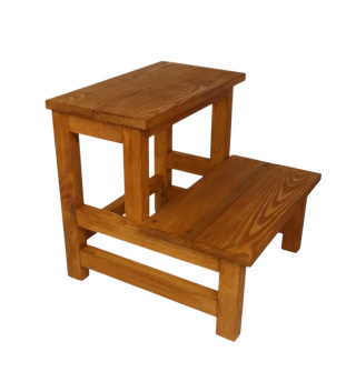 Schodki pomocnicze dwustopniowy - "L" Teak