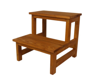 Schodki pomocnicze dwustopniowy - "L" Teak