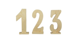 Cyferki 1,2,3 -Duże Naturalne