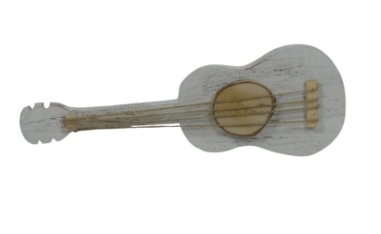 Drewniana gitara - Biała