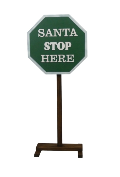 Drogowskaz znak STOP - Zielony