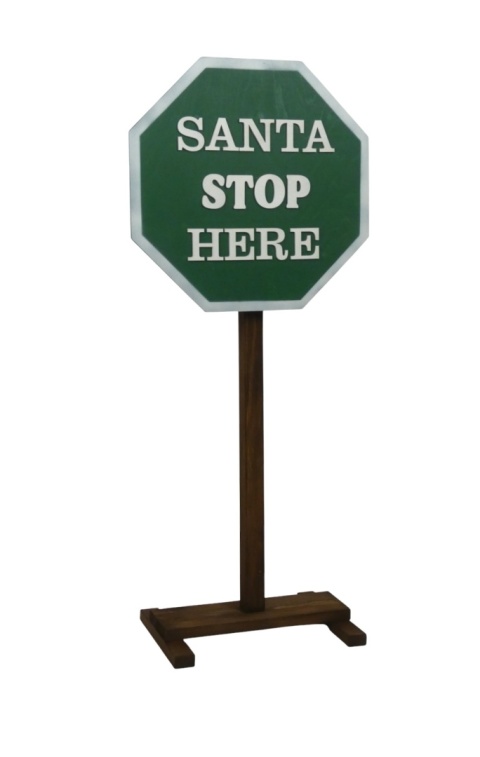 Drogowskaz znak STOP - Zielony