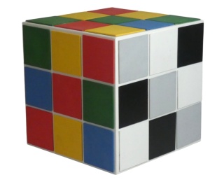 Kostka rubika "BOX" do sesji - Dwukolorowa
