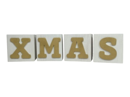 Kostki "XMAS" - Biało-Złote