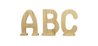 Literki ABC - Duże Naturalne