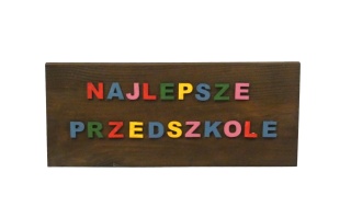 Tabliczka "Najlepsze Przedszkole " - kolor mix