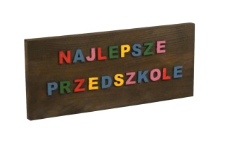 Tabliczka "Najlepsze Przedszkole " - kolor mix